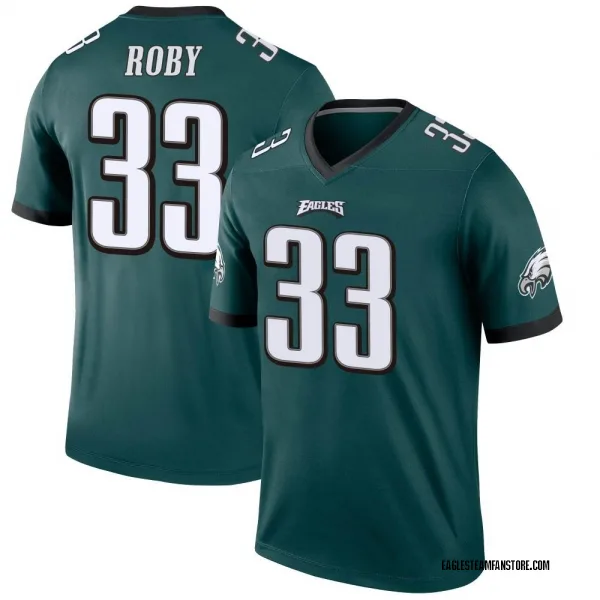 Men's Bradley Roby Philadelphia Eagles Legend Green Jersey