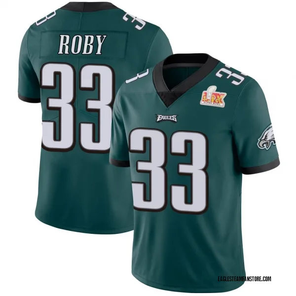 Men's Bradley Roby Philadelphia Eagles Limited Green Midnight Team Color Vapor Untouchable Super Bowl LIX Jersey
