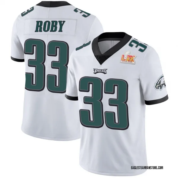 Men's Bradley Roby Philadelphia Eagles Limited White Vapor Untouchable Super Bowl LIX Jersey