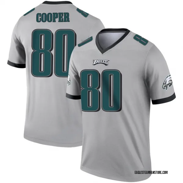 Men's Darius Cooper Philadelphia Eagles Legend Silver Inverted Jersey