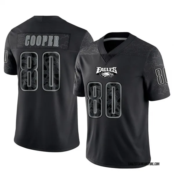 Men's Darius Cooper Philadelphia Eagles Limited Black Reflective Jersey