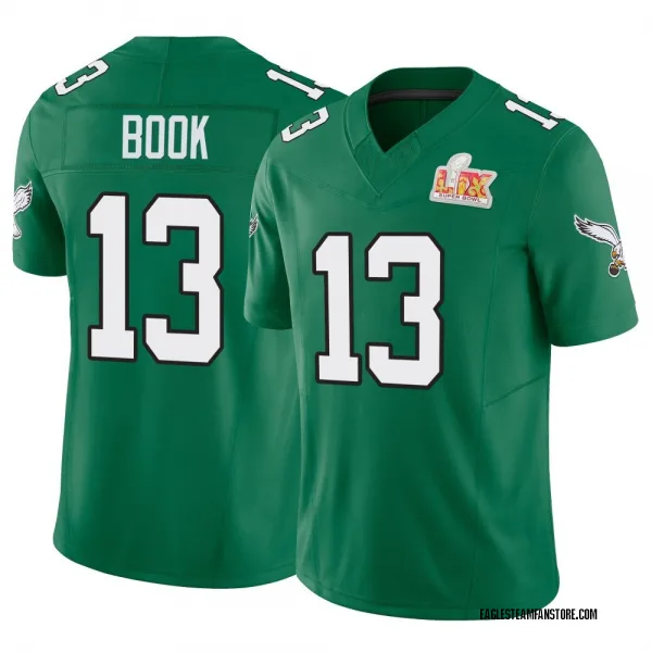 Men's Ian Book Philadelphia Eagles Limited Green Kelly Alternate Vapor F.U.S.E. Super Bowl LIX Jersey