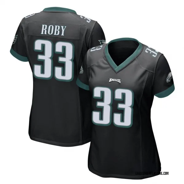 Women's Bradley Roby Philadelphia Eagles Game Black Alternate Jersey