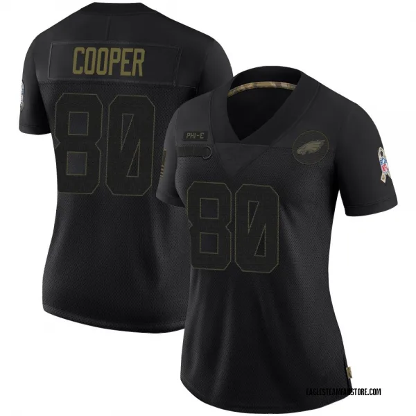 Women's Darius Cooper Philadelphia Eagles Limited Black 2020 Salute To Service Jersey