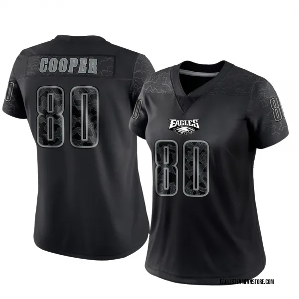 Women's Darius Cooper Philadelphia Eagles Limited Black Reflective Jersey