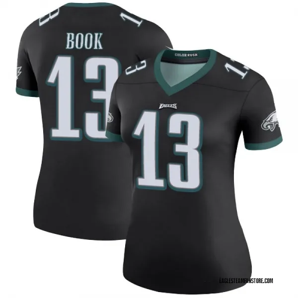 Women's Ian Book Philadelphia Eagles Legend Black Color Rush Jersey